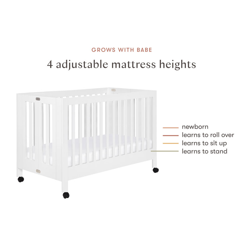 babyletto Maki 2 in 1 Convertible Portable Crib Reviews Wayfair